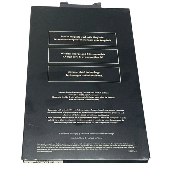 Kate Spade iPhone 15 Pro Max MagSafe Case Hard Shell Scattered Flowers NEW - Picture 4 of 6